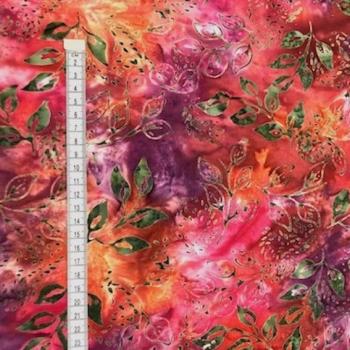 Preview: ORANGE - Northwest Sunset - Batikstoff aus Indonesien